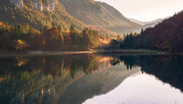 Alba Lago Zavrsnica Slovenia — Foto Stock