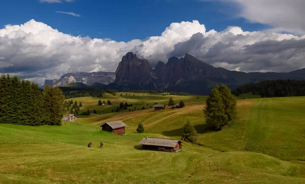 Summer Dolomites Mountains Cloudy Stormy Afternoon — Stock Photo, Image