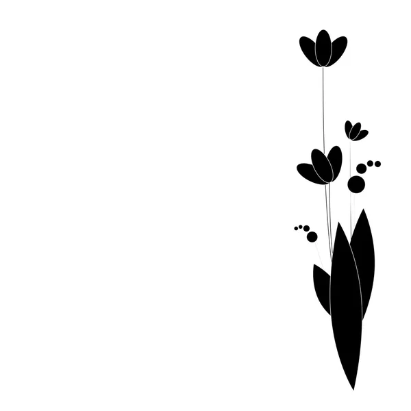 野生の花 — ストックベクタ
