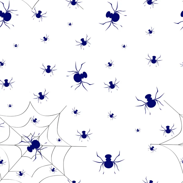 Mavi web desen komik örümcekler