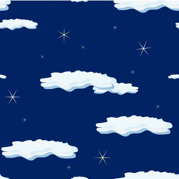 Yıldızlı ve bulutlu gece göğü