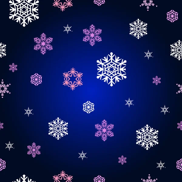 gece gökyüzü pembe ve beyaz kar taneleri