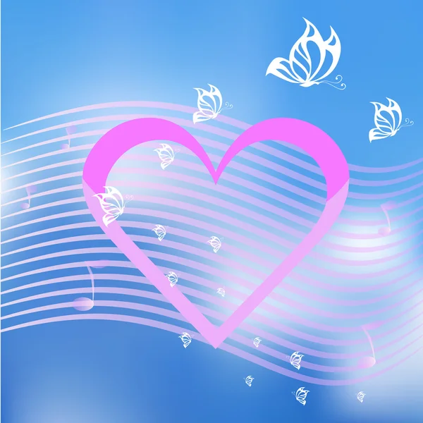 Kelebekler ile kalp şarkı