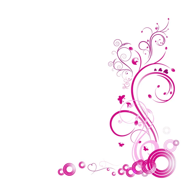 Beyaz bir arka plan üzerinde pembe desen