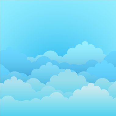 bulutlar mavi gökyüzü doku