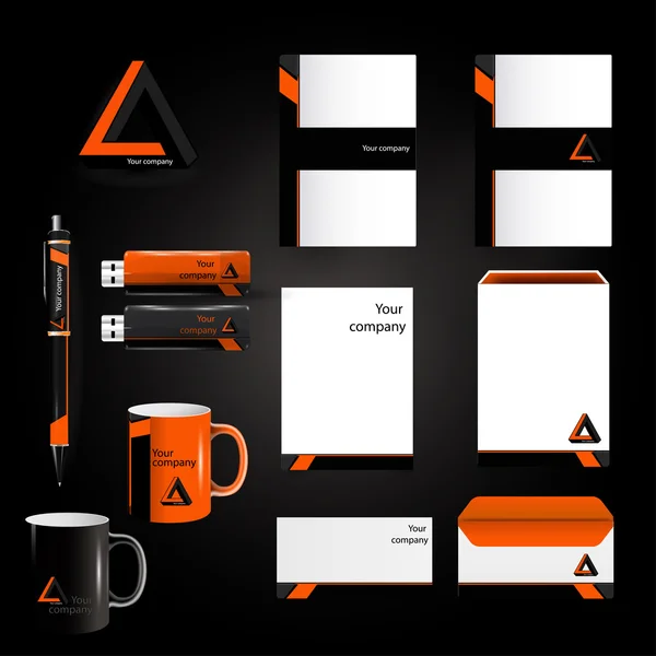 turuncu renk ve logo şablonu desen tasarım