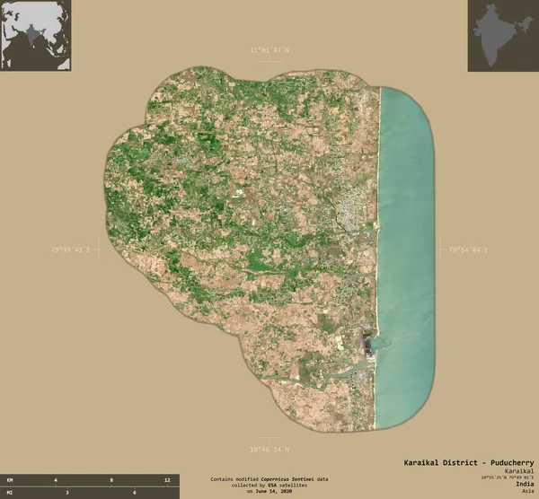 Distretto Karaikal Puducherry Distretto Del Territorio Dell Unione Dell India — Foto Stock