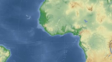 Fildişi Sahili özetlenen ve parlıyordu. Mahalle. Fiziksel