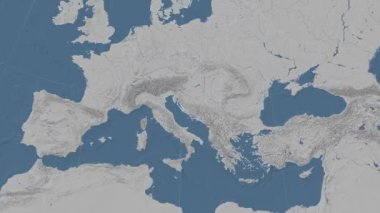 Hırvatistan özetlenen ve parlıyordu. Mahalle. Yükseklik