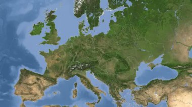 Çek Cumhuriyeti özetlenen ve parlıyordu. Mahalle. Uydu