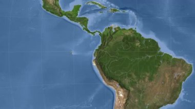 Ekvador özetlenen ve parlıyordu. Mahalle. Uydu