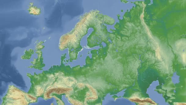 Estland umriss und leuchtete. Nachbarschaft. physisch — Stockvideo