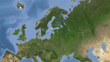 Estonya özetlenen ve parlıyordu. Mahalle. Uydu