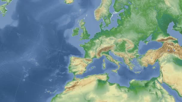 Francia delineó y brilló. Vecindad. Física — Vídeos de Stock