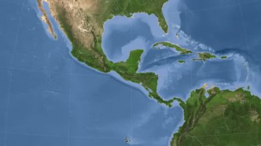 Guatemala özetlenen ve parlıyordu. Mahalle. Uydu