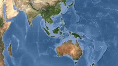 Endonezya özetlenen ve parlıyordu. Mahalle. Uydu