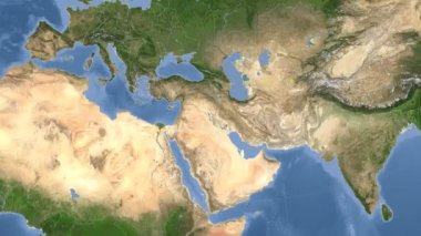 Irak özetlenen ve parlıyordu. Mahalle. Uydu