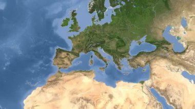 İtalya özetlenen ve parlıyordu. Mahalle. Uydu