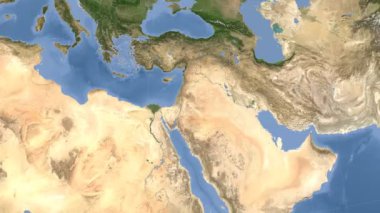 Jordan özetlenen ve parlıyordu. Mahalle. Uydu