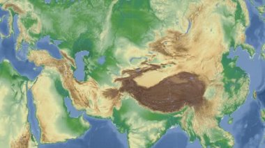 Kırgızistan özetlenen ve parlıyordu. Mahalle. Fiziksel