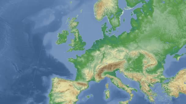 Belgia opisane i świeciło. Sąsiedztwa. Fizyczne — Wideo stockowe