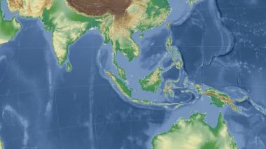 Malezya özetlenen ve parlıyordu. Mahalle. Fiziksel