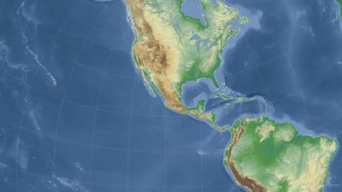 Meksika özetlenen ve parlıyordu. Mahalle. Fiziksel