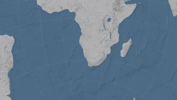 Namibia se perfiló y brilló. Vecindad. Elevación — Vídeo de stock