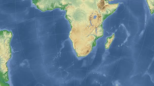 Namibië geschetst en gloeide. Buurt. Fysieke — Stockvideo