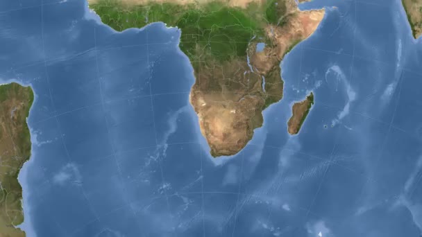 Namibia se perfiló y brilló. Vecindad. Satélite — Vídeos de Stock