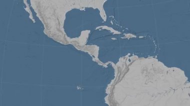 Nikaragua özetlendi ve parladı. Mahalle. Yükseklik