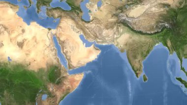 Umman özetlenen ve parlıyordu. Mahalle. Uydu