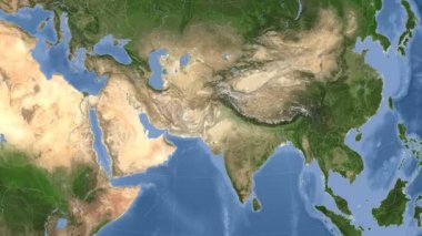 Pakistan özetlenen ve parlıyordu. Mahalle. Uydu