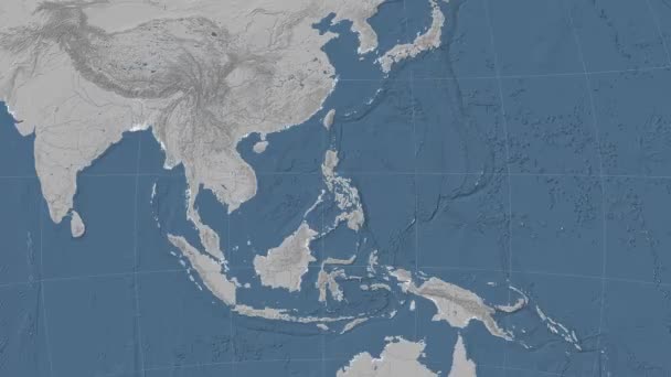 Filipinas esbozó y brilló. Vecindad. Elevación — Vídeo de stock