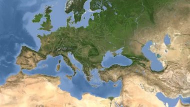 Romanya özetlenen ve parlıyordu. Mahalle. Uydu