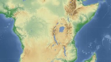 Ruanda özetlenen ve parlıyordu. Mahalle. Fiziksel