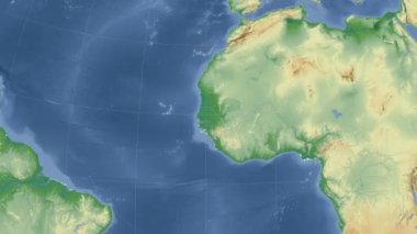 Senegal özetlenen ve parlıyordu. Mahalle. Fiziksel