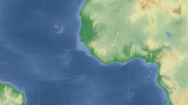 Sierra Leone özetlenen ve parlıyordu. Mahalle. Fiziksel