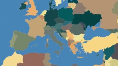 Slovenya özetlenen ve parlıyordu. Mahalle. Yönetim