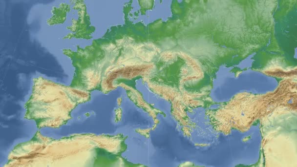 Eslovenia delineó y brilló. Vecindad. Física — Vídeos de Stock