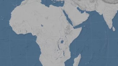 Güney Sudan özetlenen ve parlıyordu. Mahalle. Yükseklik