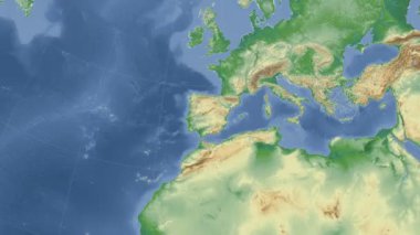 İspanya özetlenen ve parlıyordu. Mahalle. Fiziksel