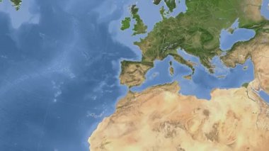 İspanya özetlenen ve parlıyordu. Mahalle. Uydu