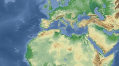 Tunus özetlenen ve parladı. Mahalle. Fiziksel