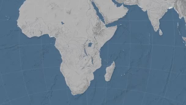 Tanzania opisane i świeciło. Sąsiedztwa. Podniesienie poziomu — Wideo stockowe