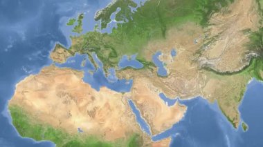 Türkiye ana hatlarıyla parladı ve parladı. Mahalle. Uydu