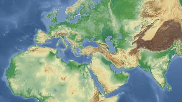 La Turchia ha delineato e brillato. Vicinato. Fisica — Video Stock