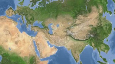 Türkmenistan özetlenmiş ve parlattı. Mahalle. Uydu