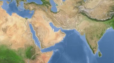 Birleşik Arap Emirlikleri ana hatlarıyla ve parladı. Mahalle. Uydu