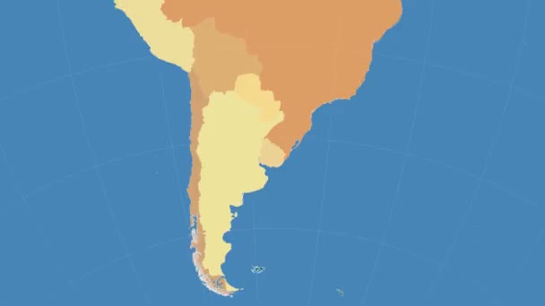 Uruguay esbozó y brilló. Vecindad. Administrativo — Vídeos de Stock